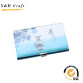High Quality Metal PU Leather Business Name Card Holder
